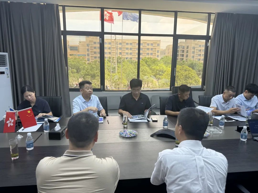 歡迎懷化沅辰水務(wù)范總一行蒞臨我司參觀指導(dǎo)！